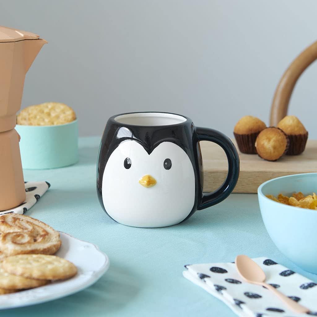 Penguin-Shaped Ceramic Mug