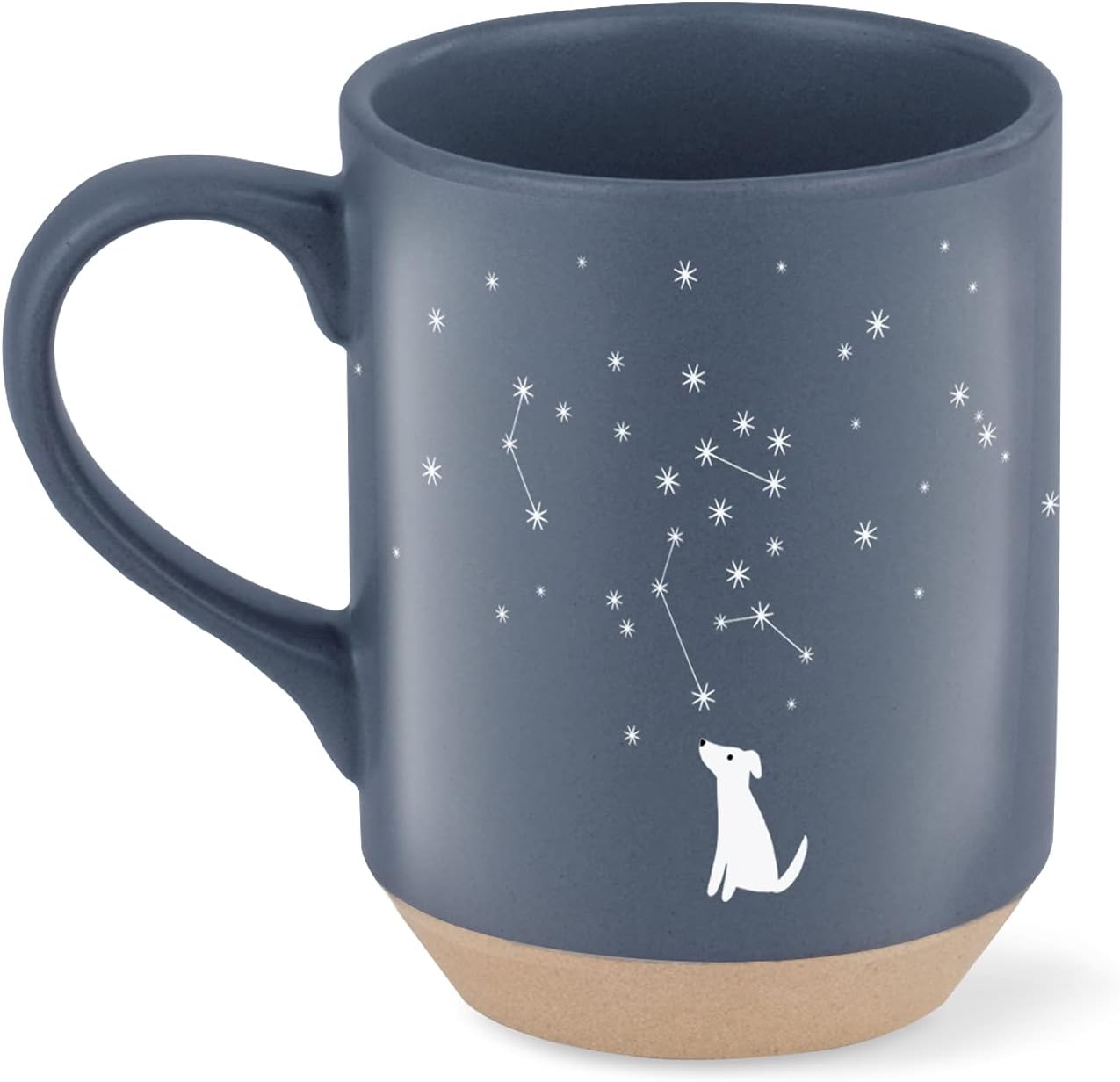 Dark Blue Earthenware Mug - Image 2