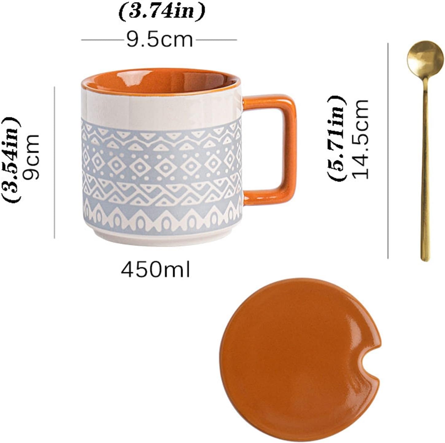 Large-Capacity Ceramic Mug with Vintage Matte Finish - Image 2