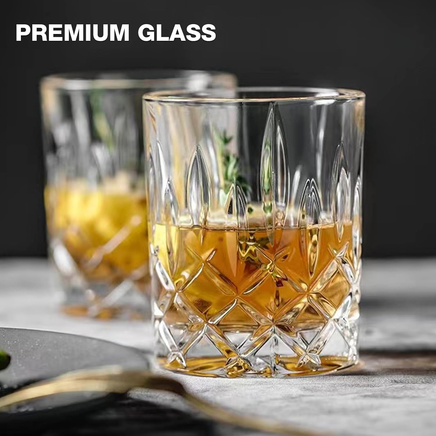8-Piece Mixed Glassware Set with Crystal-Like Texture - Image 2