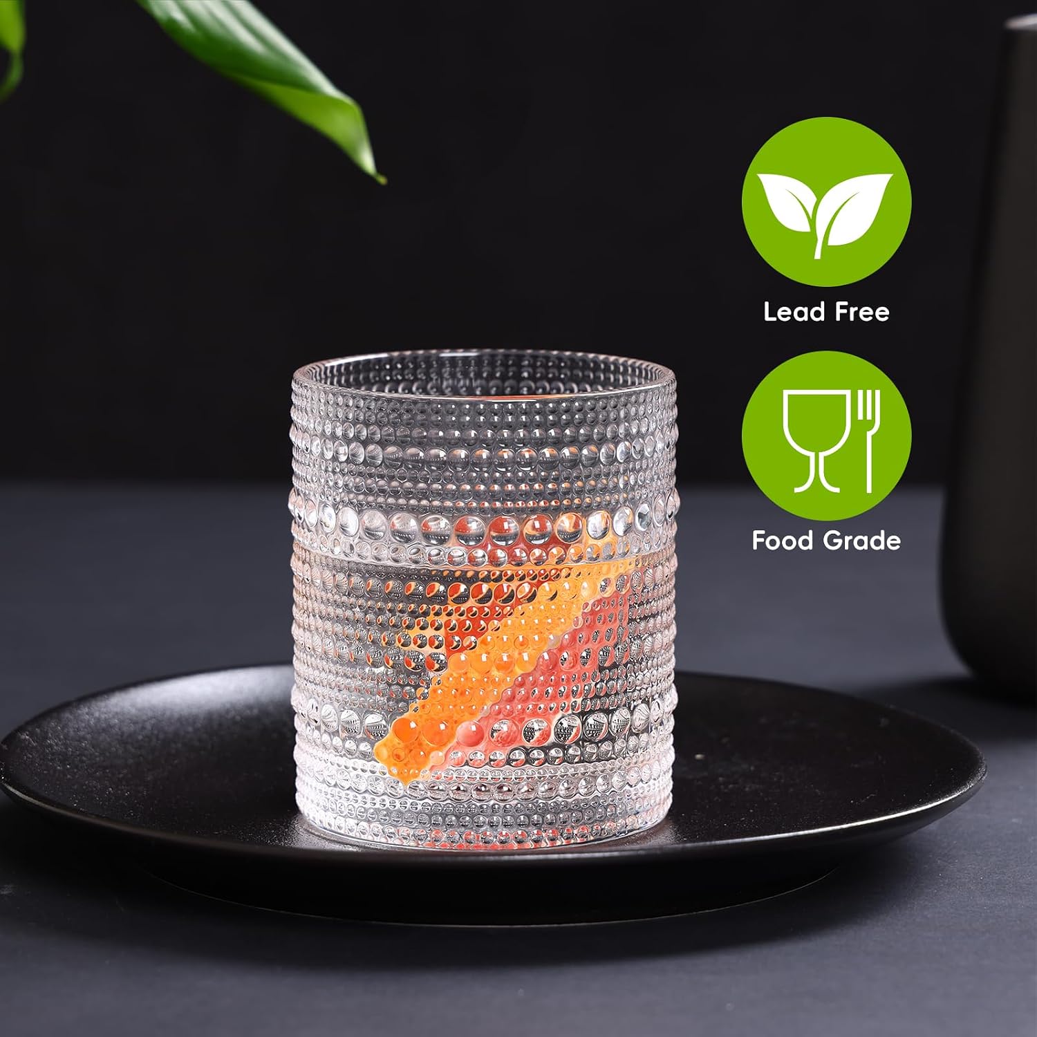 12-Piece Embossed Glass Tumbler Set - Image 2
