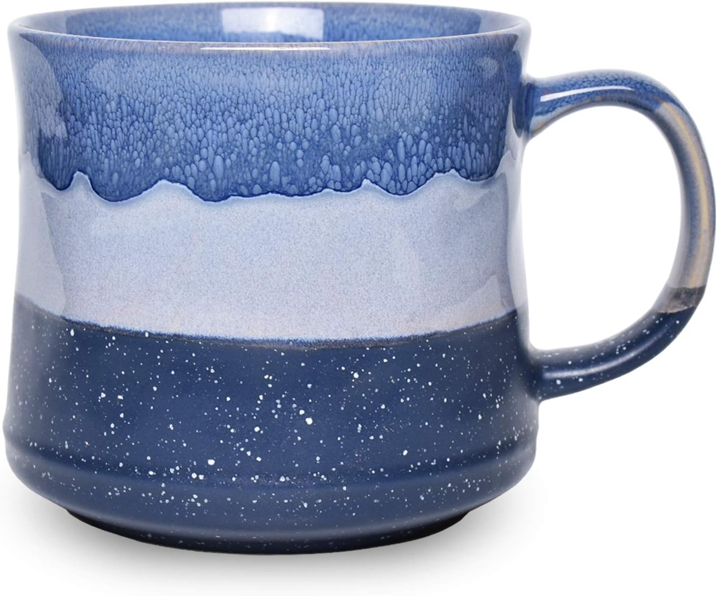 Extra-Large Capacity Blue Ceramic Mug